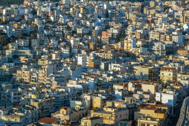 Panoramik şehir Kavala, Doğu Makedonya ve Trakya için