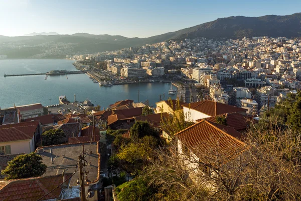 Tarihi kent merkezine ve Kavala bağlantı noktası, Doğu Makedonya ve Trakya için şaşırtıcı Panorama