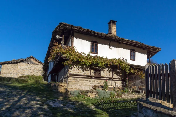 Old house with vine in village of Bozhentsi, Gabrovo region