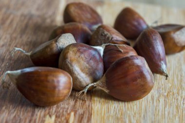 Kavrulmuş yenilebilir tatlı kestane
