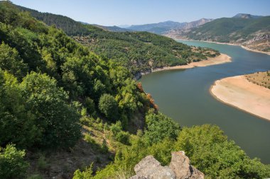 Şaşırtıcı görünümü Kırcaali rezervuar ve Arda Rivermeander,