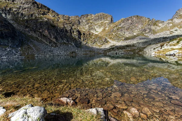 Panorama incrível Elenski lagos e Malyovitsa pico, Rila Montanha — Fotografia de Stock