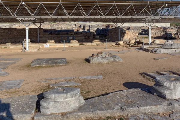 Eglise octogonale dans la zone archéologique de l'ancienne Philippi, Macédoine orientale et Thrace — Photo