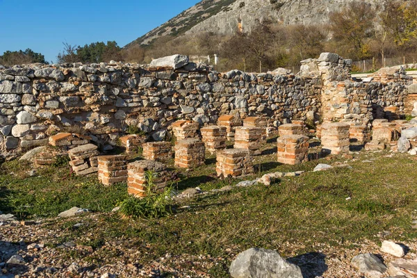 Руїни в області археологічних Филипах, Східна Македонія та Фракія — стокове фото