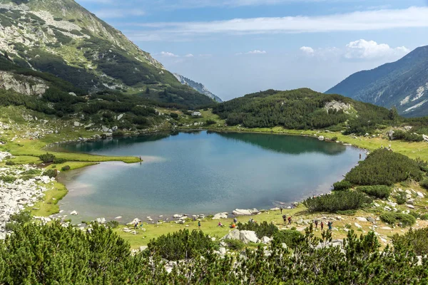 Panorama incroyable du lac de Muratovo, montagne Pirin — Photo