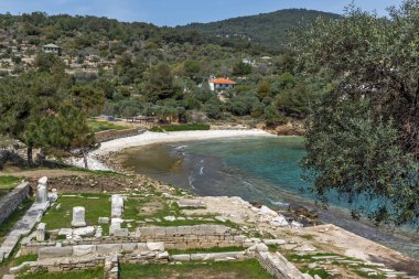 Aliki, Thassos Adası, arkeolojik kalıntıları Doğu Makedonya ve Trakya