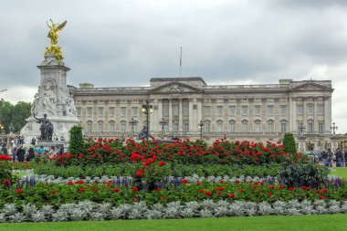 Londra, İngiltere - 17 Haziran 2016: Panorama Buckingham Sarayı Londra