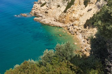 Thassos Adası, Doğu Makedonya ve Trakya mavi sularda ile şaşırtıcı panorama