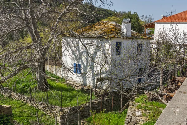 Starý dům v obci Maries, ostrov Thassos, Východní Makedonie a Thrákie — Stock fotografie