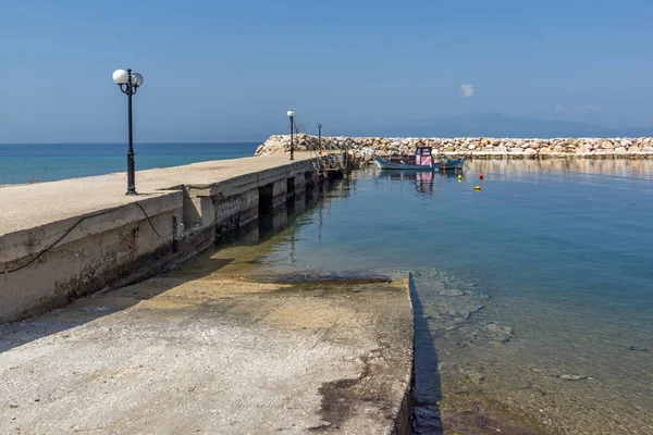 Panorama ile bağlantı noktası, Skala Sotiros, Thassos Adası, Doğu Makedonya ve Trakya — Stok fotoğraf