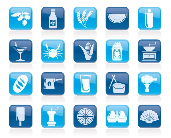 Différents roi de la nourriture et des boissons icônes 3 — Image vectorielle