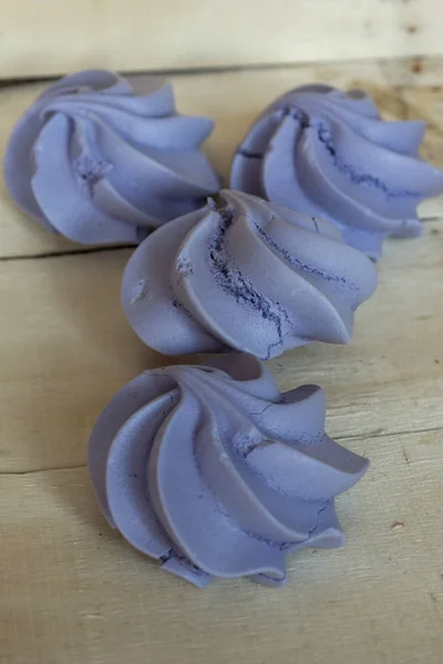 French blue meringue cookies — Stock Photo, Image