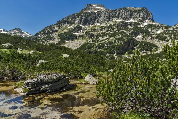 Dzhangal peak och Banski sjöar, Pirin berget — Stockfoto