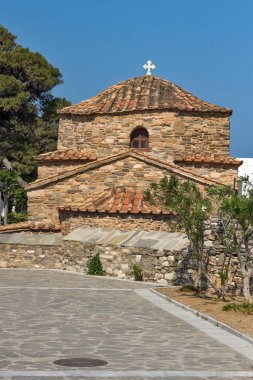 Parikia, Paros Adası, Cyclades Panagia Ekatontapiliani Kilisesi antika