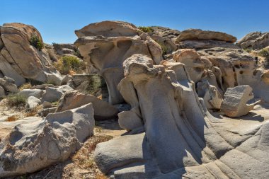 kaya oluşumları kolymbithres beach, paros Adası, Kiklad Adaları