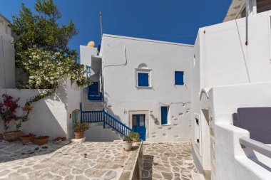 Tipik kasaba, Parakia, Paros Adası, Cyclades sokakta