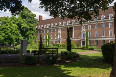 Londra - 17 Haziran 2016: Greenwich, Londra, İngiltere tipik İngiliz evde