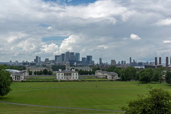 LONDRES, INGLÊS - JUNHO 17 2016: Panorama incrível de Greenwich — Fotografia de Stock
