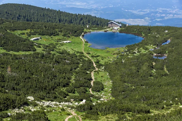 Bezbog Gölü, Pirin Dağı çevresinde şaşırtıcı Panorama — Stok fotoğraf