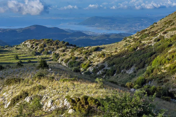 Amazing  view of Mountain of Lefkada and sea, Ionian Islands — Stock Photo, Image