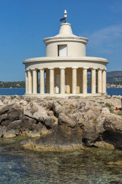 Deniz feneri Aziz Theodore Argostoli, Kefalonia, oniki adalar, deniz manzarası