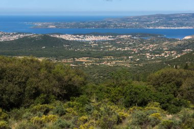 Panoramik görünüm Argostoli kasaba, Kefalonia, Ionian Islands