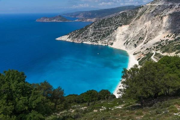 Güzel Myrtos beach, Kefalonia, Ionian Islands Panoraması