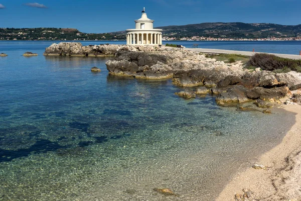 Deniz feneri Aziz Theodore Argostoli, Kefalonia, Ionian Islands görünümünü şaşırtıcı,