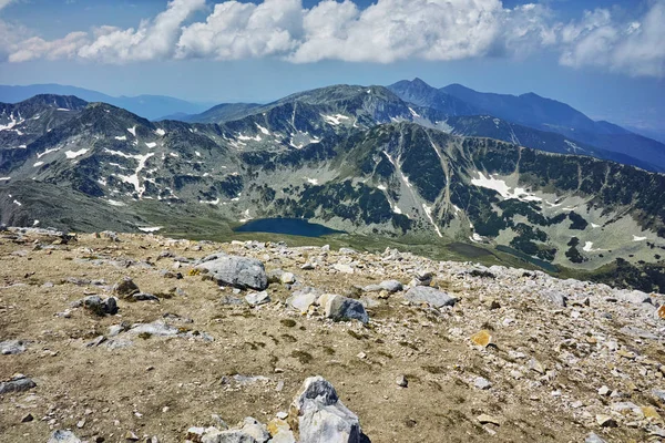 Paesaggio dal Vihren Peak ai laghi Vlahini, Pirin Mountain — Foto Stock
