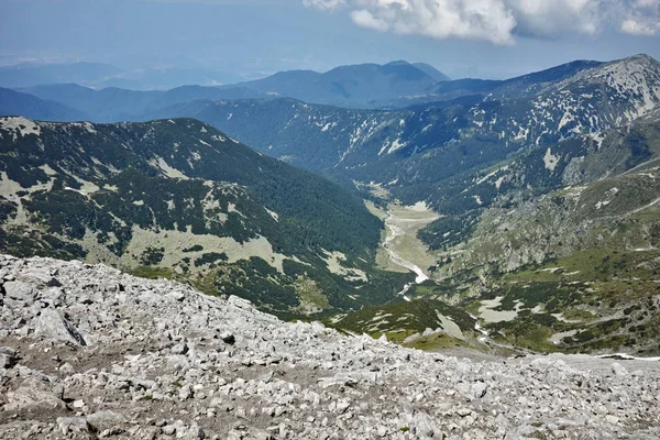 Wspaniałą panoramę z Vihren szczyt, góry Pirin, — Zdjęcie stockowe