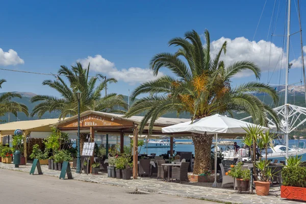 SAMI, KEFALONIA, GREECE - MAY 26 2015:   Panorama of Port of town of Sami, Kefalonia, Ionian islands — Stock Photo, Image