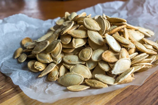 Grilled Pumpkin seeds with sea salt and spices