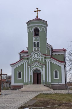Rakovski, Bulgaristan - 31 Aralık 2016: Roma Katolik Kilisesi Rakovski kasaba Meryem Lekesiz Hamilelik