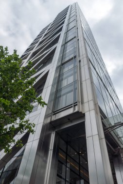 Londra, İngiltere - 18 Haziran 2016: işletme binası Londra'da şehir görünümünü şaşırtıcı