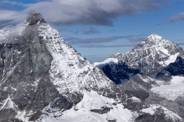 Panoramik dağ Matterhorn, Valais Canton, Alpler