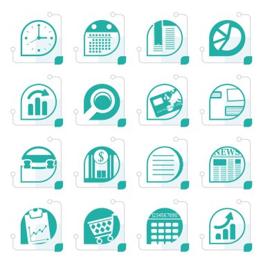 Stilize iş ve Office Internet simgeleri