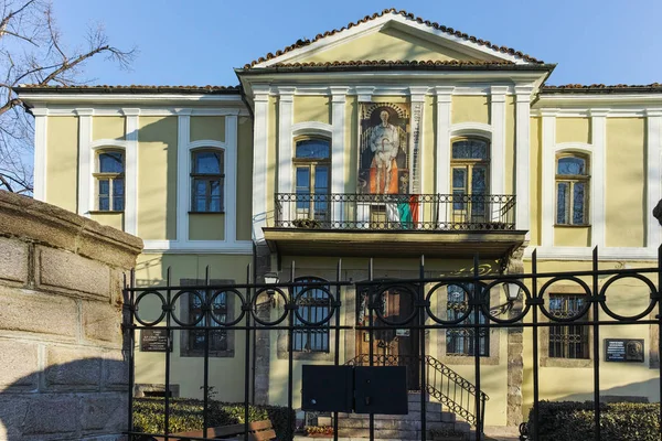 PLOVDIV, BULGARIE - 2 JANVIER 2017 : Maison de la période du renouveau bulgare dans la vieille ville de Plovdiv , — Photo