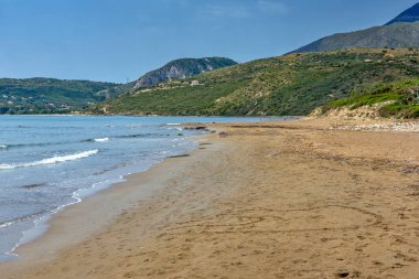 Kefalonia, Ionian Islands Beach'te Kamina Panoraması
