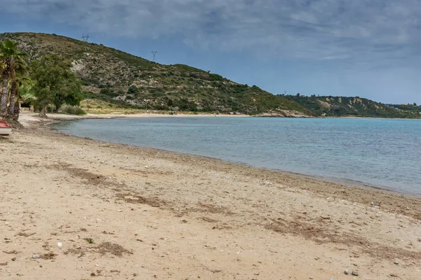 Panorama de la playa de Katelios en Cefalonia, Islas Jónicas — Foto de Stock