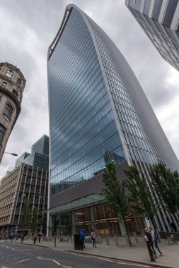 Londra - 18 Haziran 2016: işletme binası şehir Londra'cityscape Amazing