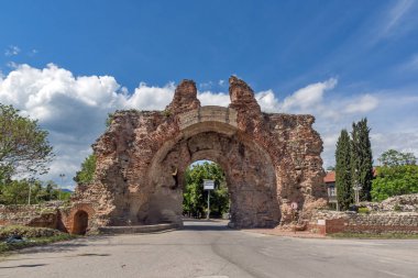 Güney kapısı - deve Diocletianopolis, kasaba Hisarya, Plovdiv bölge Antik Roma surlarının