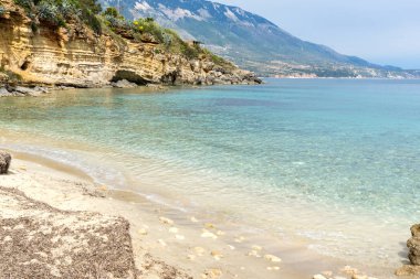Panoramik Pessada plaj Kefalonia, Ionian Islands