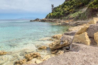 Panoramik Pessada plaj Kefalonia, Ionian Islands