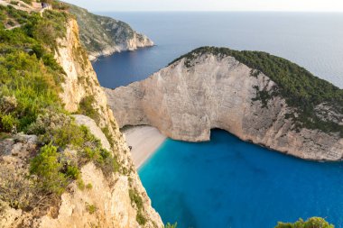 Panoramik Navagio batık Beach, Zakynthos