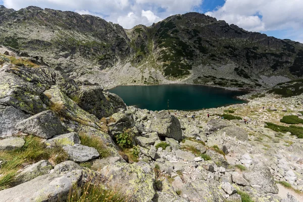 Panorama des lacs Musalenski depuis le pic Musala, montagne Rila , — Photo