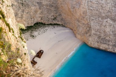Şaşırtıcı Panorama Navagio batık beach, Zakynthos