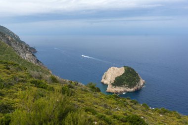 Kıyı şeridi Zakynthos, oniki adalar, deniz manzarası
