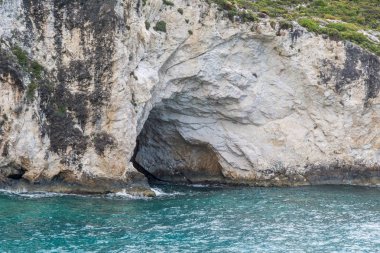Limnionas Panoraması plaj bay Zakynthos Adası'nda