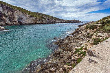 Limnionas Panoraması plaj bay Zakynthos Adası'nda