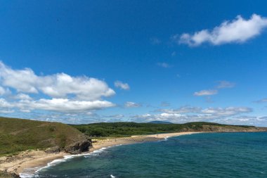 Sinemorets village, Bulgaristan Veleka Nehri'nin ağzında bir plaj